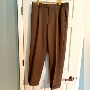 Saddlebred Men’s Khaki Cuffed Slacks - 36x32